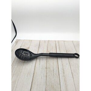 Farberware Slotted Holes Spoon Black 11 3/4" Spoon Serving